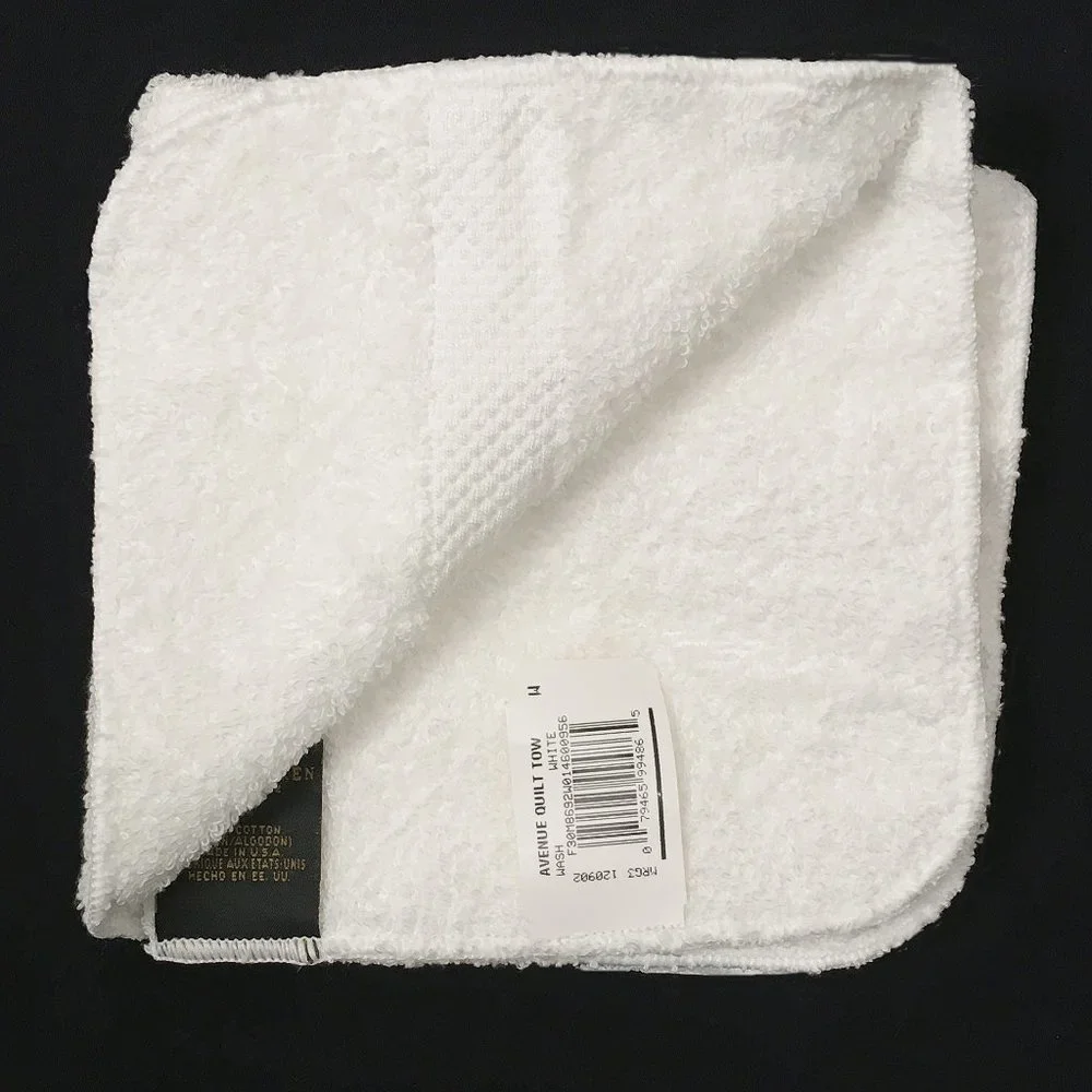 NEW Ralph Lauren 9 Pc Avenue Towel Set! Off White 2 Bath 3 Hand 4 Washcloth USA